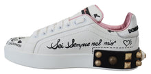 Load image into Gallery viewer, Dolce &amp; Gabbana Queen Crown Chic Leather Sneakers
