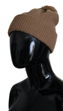 Load image into Gallery viewer, Dolce &amp; Gabbana Elegant Camel Knit Beanie with Fur Accent
