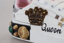 Load image into Gallery viewer, Dolce &amp; Gabbana Queen Crown Chic Leather Sneakers
