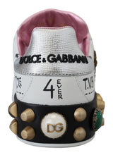 Load image into Gallery viewer, Dolce &amp; Gabbana Queen Crown Chic Leather Sneakers
