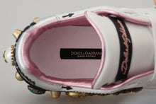 Load image into Gallery viewer, Dolce &amp; Gabbana Queen Crown Chic Leather Sneakers
