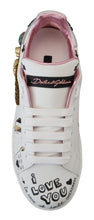 Load image into Gallery viewer, Dolce &amp; Gabbana Queen Crown Chic Leather Sneakers
