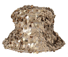 Load image into Gallery viewer, Dolce &amp; Gabbana Elegant Sequined Gold Bucket Hat
