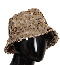 Load image into Gallery viewer, Dolce &amp; Gabbana Elegant Sequined Gold Bucket Hat
