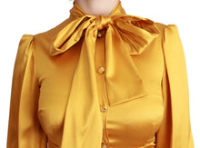Load image into Gallery viewer, Dolce &amp; Gabbana Radiant Yellow Silk Bodycon Mini Dress

