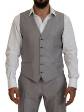 Load image into Gallery viewer, Dolce &amp; Gabbana Elegant Silver Slim Fit Three-Piece Suit
