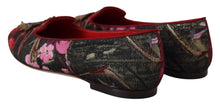 Load image into Gallery viewer, Dolce &amp; Gabbana Multicolor Jacquard Sacred Heart Patch Slip On Shoes
