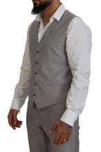 Load image into Gallery viewer, Dolce &amp; Gabbana Elegant Silver Slim Fit Three-Piece Suit
