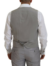 Load image into Gallery viewer, Dolce &amp; Gabbana Elegant Silver Slim Fit Three-Piece Suit
