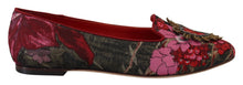 Load image into Gallery viewer, Dolce &amp; Gabbana Multicolor Jacquard Sacred Heart Patch Slip On Shoes
