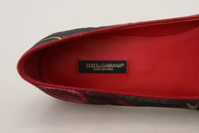 Load image into Gallery viewer, Dolce &amp; Gabbana Multicolor Jacquard Sacred Heart Patch Slip On Shoes
