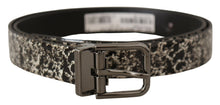 Load image into Gallery viewer, Dolce &amp; Gabbana Elegant Marble Print Leather Belt
