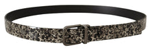 Load image into Gallery viewer, Dolce &amp; Gabbana Elegant Marble Print Leather Belt
