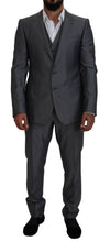 Load image into Gallery viewer, Dolce &amp; Gabbana Elegant Gray Silver Sicilia Suit Ensemble
