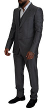 Load image into Gallery viewer, Dolce &amp; Gabbana Elegant Gray Silver Sicilia Suit Ensemble
