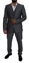 Load image into Gallery viewer, Dolce &amp; Gabbana Elegant Gray Silver Sicilia Suit Ensemble
