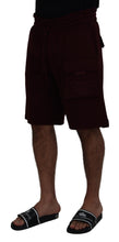 Load image into Gallery viewer, Dolce &amp; Gabbana Maroon Bermuda Cargo Men Shorts
