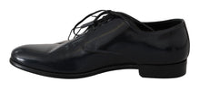 Load image into Gallery viewer, Dolce &amp; Gabbana Elegant Dark Blue Leather Derby Shoes
