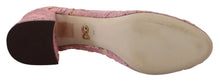 Load image into Gallery viewer, Dolce &amp; Gabbana Pastel Pink Lace Crystal Embellished Pumps
