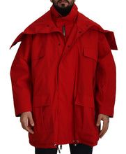 Load image into Gallery viewer, Dolce &amp; Gabbana Sleek Red Lightweight Windbreaker Jacket
