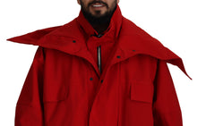 Load image into Gallery viewer, Dolce &amp; Gabbana Sleek Red Lightweight Windbreaker Jacket
