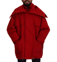 Load image into Gallery viewer, Dolce &amp; Gabbana Sleek Red Lightweight Windbreaker Jacket
