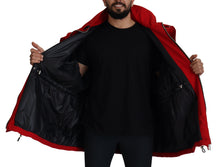 Load image into Gallery viewer, Dolce &amp; Gabbana Sleek Red Lightweight Windbreaker Jacket
