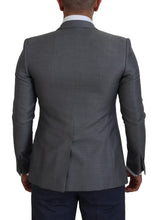 Load image into Gallery viewer, Dolce &amp; Gabbana Gray Wool Silk Slim Fit Jacket Blazer

