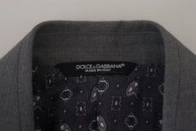 Load image into Gallery viewer, Dolce &amp; Gabbana Gray Wool Silk Slim Fit Jacket Blazer
