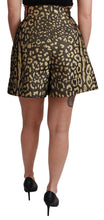 Load image into Gallery viewer, Dolce &amp; Gabbana High Waist Black &amp; Gold Luxe Shorts
