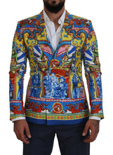 Load image into Gallery viewer, Dolce &amp; Gabbana Multicolor Dragon Print Silk Slim Fit Blazer
