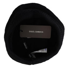 Load image into Gallery viewer, Dolce &amp; Gabbana Elegant Black Virgin Wool Beanie Hat
