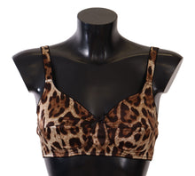 Load image into Gallery viewer, Dolce &amp; Gabbana Brown Leopard Women Bra Underwear
