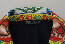 Load image into Gallery viewer, Dolce &amp; Gabbana Multicolor Dragon Print Silk Slim Fit Blazer

