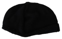 Load image into Gallery viewer, Dolce &amp; Gabbana Elegant Black Virgin Wool Beanie Hat
