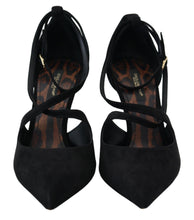 Load image into Gallery viewer, Dolce &amp; Gabbana Elegant Ankle Strap Suede Heels
