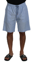 Load image into Gallery viewer, Dolce &amp; Gabbana Light Blue Bermuda Mid Waist Casual Shorts
