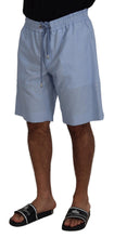 Load image into Gallery viewer, Dolce &amp; Gabbana Light Blue Bermuda Mid Waist Casual Shorts
