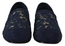 Load image into Gallery viewer, Dolce &amp; Gabbana Elegant Blue Loafers Flats - Summer Chic
