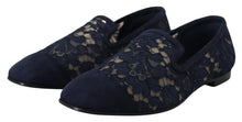 Load image into Gallery viewer, Dolce &amp; Gabbana Elegant Blue Loafers Flats - Summer Chic
