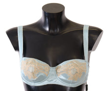 Load image into Gallery viewer, Dolce &amp; Gabbana Light Blue Semi Pad Balconette Bra Underwear
