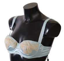 Load image into Gallery viewer, Dolce &amp; Gabbana Light Blue Semi Pad Balconette Bra Underwear
