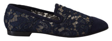 Load image into Gallery viewer, Dolce &amp; Gabbana Elegant Blue Loafers Flats - Summer Chic
