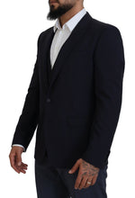 Load image into Gallery viewer, Dolce &amp; Gabbana Elegant Navy Wool Blend Martini Blazer
