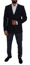 Load image into Gallery viewer, Dolce &amp; Gabbana Elegant Navy Wool Blend Martini Blazer
