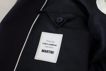 Load image into Gallery viewer, Dolce &amp; Gabbana Elegant Navy Wool Blend Martini Blazer
