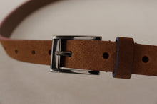 Load image into Gallery viewer, Dolce &amp; Gabbana Chic Suede Belt with Logo Engraved Buckle
