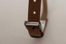 Load image into Gallery viewer, Dolce &amp; Gabbana Chic Suede Belt with Logo Engraved Buckle
