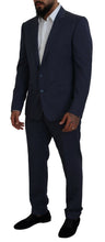 Load image into Gallery viewer, Dolce &amp; Gabbana Blue Wool MARTINI 2 Piece Slim Fit Suit
