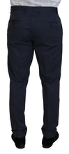 Load image into Gallery viewer, Dolce &amp; Gabbana Blue Wool MARTINI 2 Piece Slim Fit Suit
